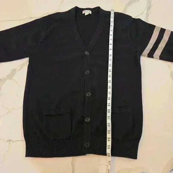 Jordan Craig Cotton Button Front V-Neck Cardigan Black Size Large Womens - Picture 5 of 9